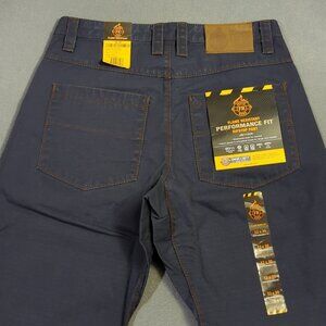 Justin FR Pants Men's 32x30 Blue Performance Fit Ripstop Workwear JW11000 Welder